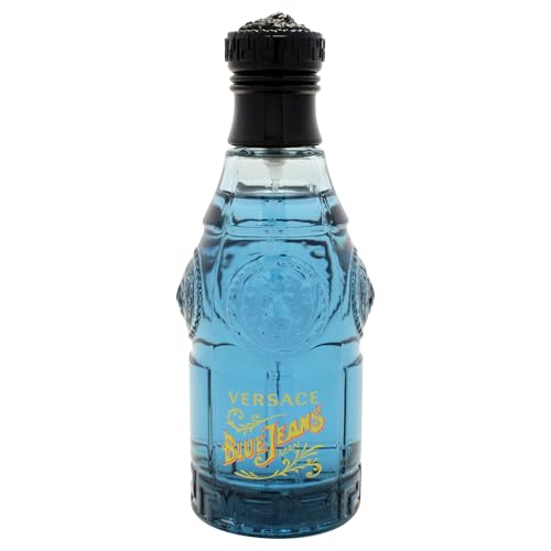 Versace Blue Jeans Eau De Toilette Cologne Spray for Men, 2.5 oz