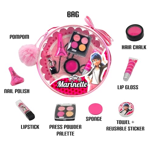 Miraculous Ladybug Kids Makeup Set - 10 Piece Kit