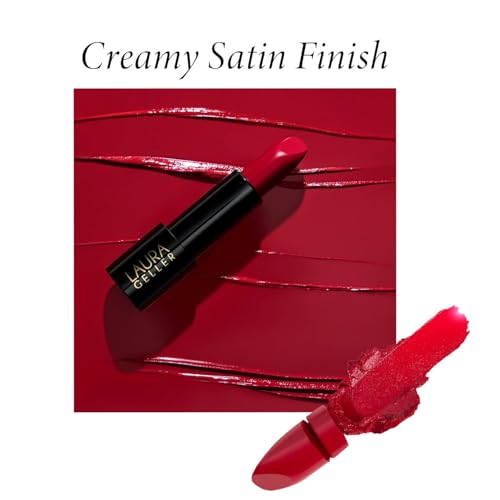Laura Geller New York Modern Classic Berry Bliss Lipstick - Full Coverage Cream, Long-Lasting & Hydrating