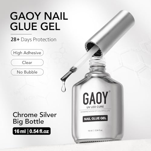 GAOY Clear Nail Glue Gel for Acrylic Tips & Press-On Nails - 16ml