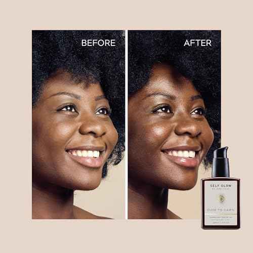 Self Glow by James Read - Dusk to Dawn Overnight Tan Facial Serum | Hydrate, Smooth + Plump | Aloe, Vitamin E + Plant-Based DHA | Stain-, Silicone- + Drying Alcohol-Free (50mL | 1.7 fl oz)