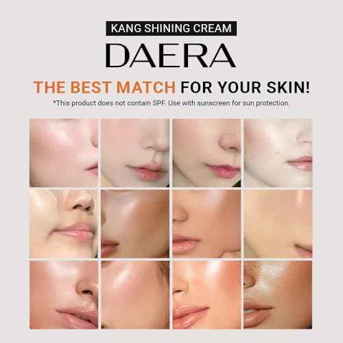 DAERA Kang Shining Korean BB cream, 5-in-1 Self Adjusting BB Tinted Moisturizer Cream (1 Color, Neutral), Glowing Skin Natural Makeup, Buildable Coverage, Lightweight, 0.13 Fl Oz£¬2-Pack