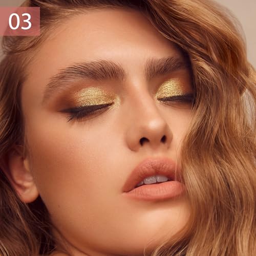 Boobeen 5-Color Eyeshadow Palette - Neutral Brown Matte & Shimmer
