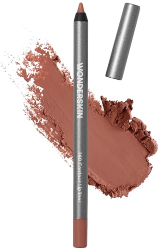 Wonderskin 360 Contour Lipliner Pencil - Waterproof, Long-Lasting Saddle