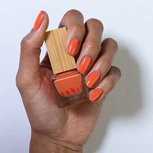 Habit Cosmetics | Vegan, Toxin-Free & Sustainably Packaged Nail Polish - Orange - .3oz (BAPS)