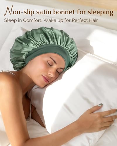 Satin Sleep Bonnet for Women Hair Care