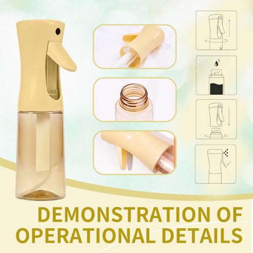 Continuous Spray Bottle for Hair - Ultra Fine Mist Water Sprayer