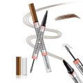 4-Fork Tip Eyebrow Pencil 2-in-1 with Gel & Brush, Waterproof