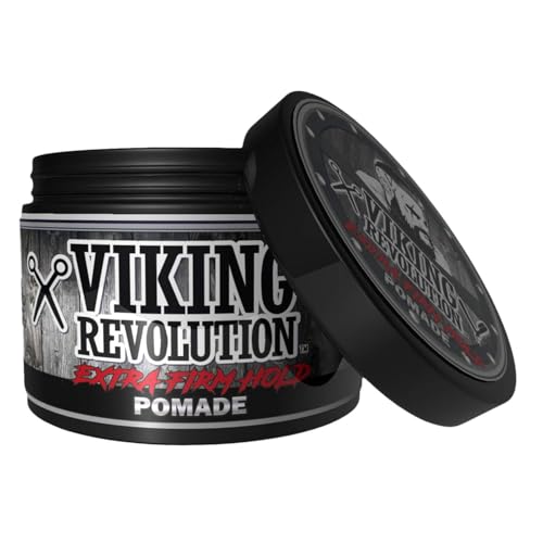 Viking Revolution Extreme Hold Pomade for Men, 4oz