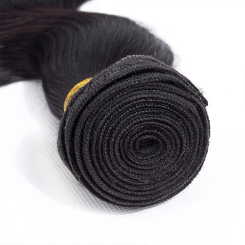 Human Hair Bundles 12 14 16 Inch Body Wave Unprocessed Brazilian Virgin Hair #1B Black