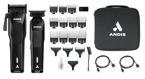 Andis Phenom Cordless Clipper & Trimmer Combo Kit, 7,200 SPM