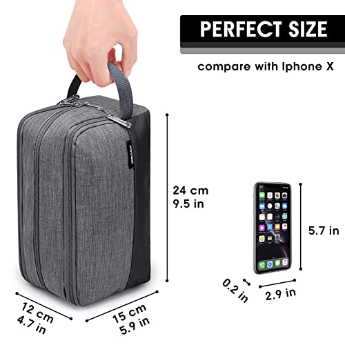 WANDF Compact Travel Dopp Kit for Men | Water-Resistant