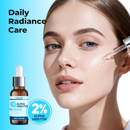 2% Alpha Arbutin Face Serum (2 Fl oz), Alpha Arbutin 2% + HA for Men and Women, Face Serum with Niacinamide & Tranexamic Acid, Hydrating Facial Serum with Centella, Ginseng & Hyaluronic Acid
