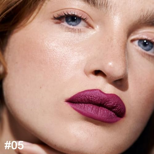 2-in-1 Plum Purple Lip Liner & Lipstick Set - Matte, Waterproof