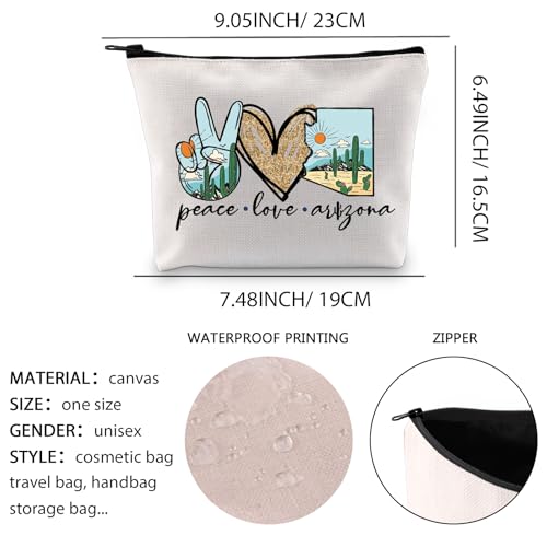 XYANFA State Makeup Bag Desert Souvenir Gift Trip Vacation Lover Travel Vacation Cosmetic Bag