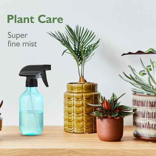 Empty Spray Bottles,10 oz Refillable Water Spray Bottle Adjustable Nozzle Mist/Stream Squirt Bottle for Hair Styling Watering Plants Cleaning Products