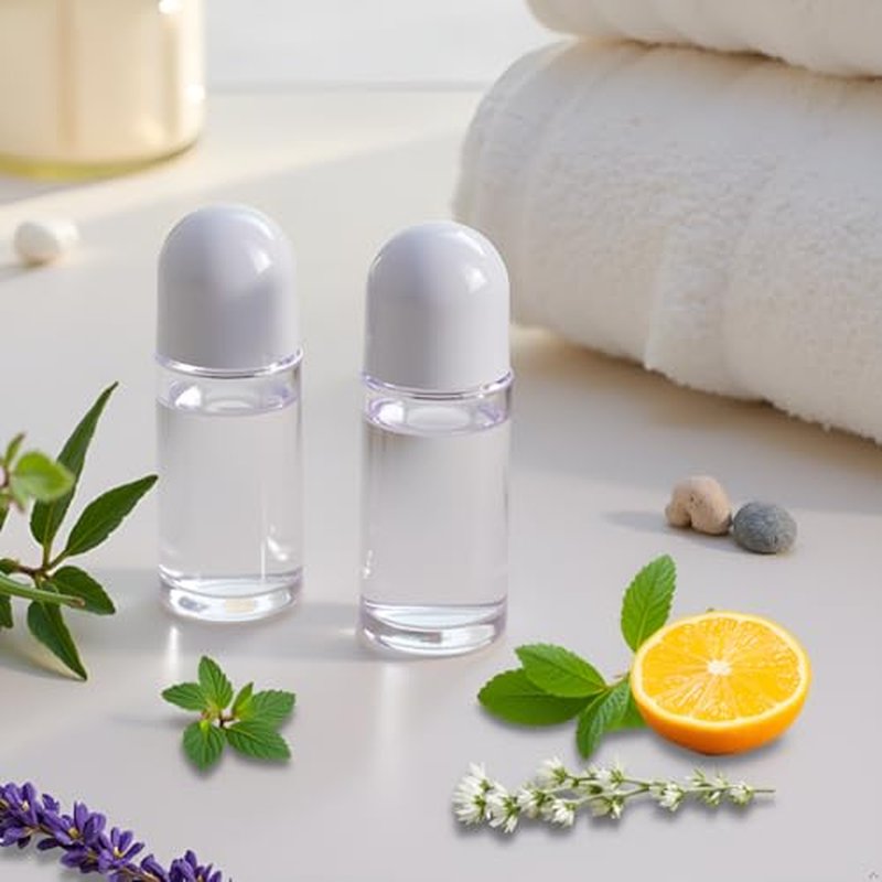 50ML Glass Roller Bottles - Set of 2 Leak-Proof Essential Oil Containers