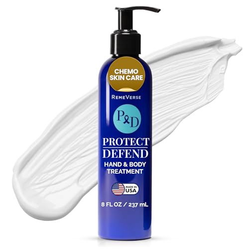 RemeVerse Protect & Defend Hand and Body Treatment Lotion - Moisturizer for Chemotherapy and Sensitive Skin - Hydrating and Nourishing Body Skin Care - Gentle & Fragrance-Free - Made in USA - 8 oz