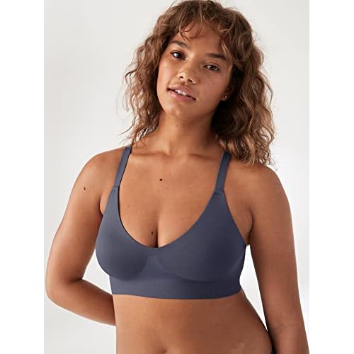 True & Co Soft Form V-Neck Adjustable Strap Bra