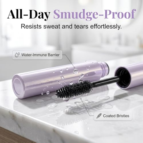 Curl Mascara for Lengthening & Volumizing - Smudge-Resistant, Tubing