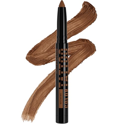 MAYBELLINE Color Tattoo Longwear Multi-Use 24HR Eye Shadow Stix, Rich, Long Lasting Eyeshadow, Eyeliner and Eye Primer Stick, I Am Unapologetic (Matte Cool Brown)