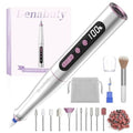 Denabuty Cordless 13-in-1 Electric Nail Drill Machine - Silver, 35000RPM