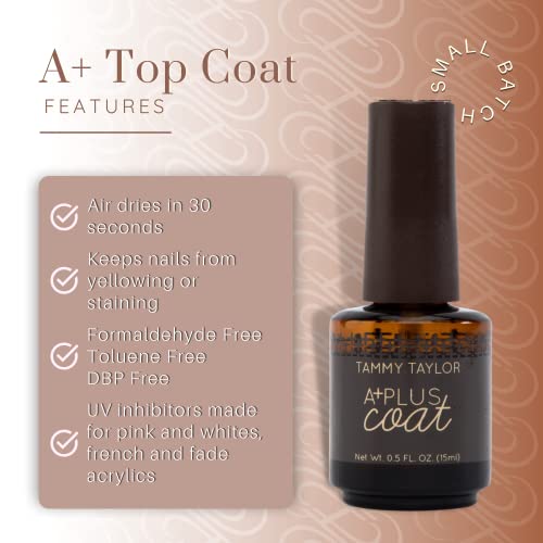 Tammy Taylor No Wipe Top Coat Nail Polish - High Gloss Acrylic Sealer