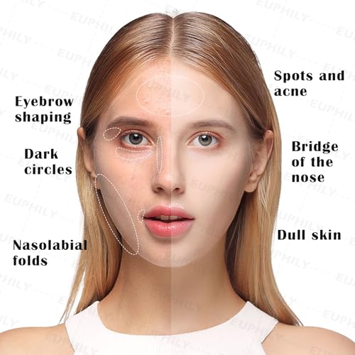 2 Pack Liquid Concealer for Older Women, Under Eye Brightener Concealer, Full Coverage Lightweight Undereye Brightening & Dark Circles with Mini Makeup Puff, #02 Light