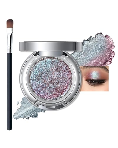 Duochrome Plum Blue Glitter Eyeshadow Palette