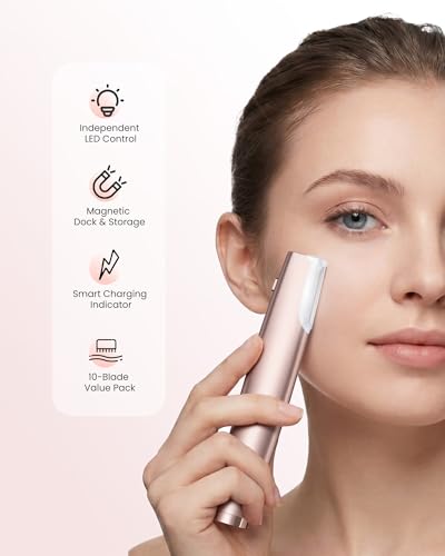 Sonic Dermaplane Razor for Women | LED 14000 RPM Facial Hair Removal
