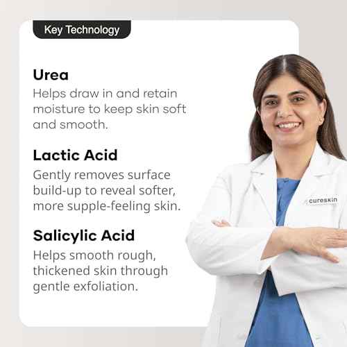 Cureskin Foot Care Cream for Cracked Heels | Repairs, Softens, and Exfoliates | Foot Cream for Women and Men, 50 g (Pack of 1)