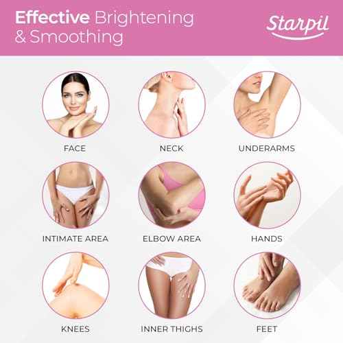 Starpil Wax 1000g / 2.2 lb Pink hypoallergenic Hard Wax Beads for body Hair Removal, Stripless Body Wax Beans, Polymer Blend Bikini Wax, Coarse Hair Removal hypoallergenic Beads for Sensitive Skin