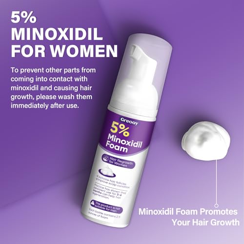 5% Minoxidil Foam for Women - Hair Growth Treatment for Thinning Hair