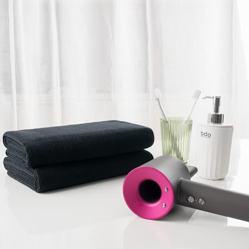 MICROFI Microfiber Hair Drying Salon Towels - Quick Dry 340 GSM, 2-Pack