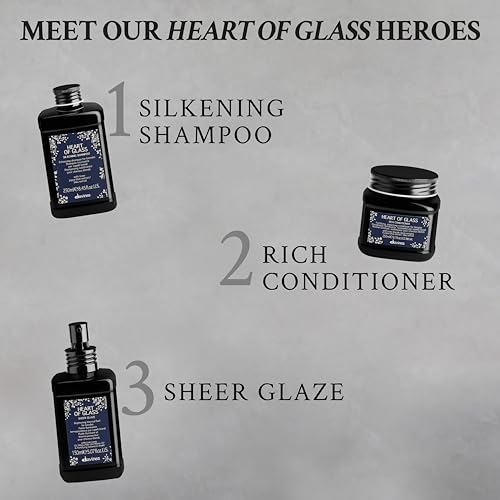 Davines Heart of Glass Silkening Shampoo for Blonde Care, Nourishing Protection for Natural Or Cosmetically Treated Hair