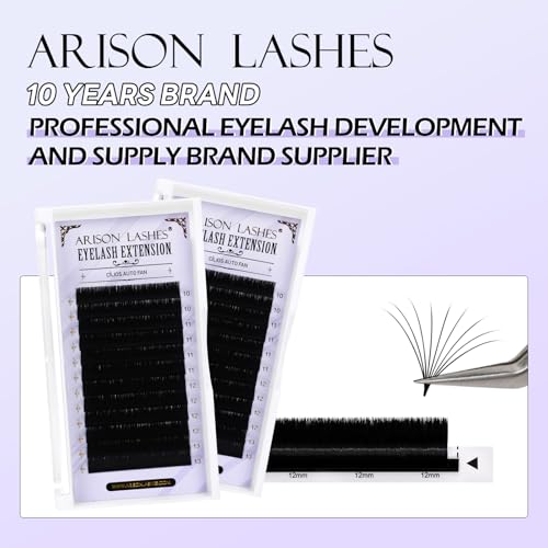 ARISON LASHES Easy Fan Lashes 0.07mm M Curl 8-15mm