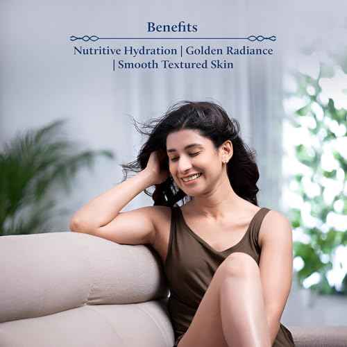 Blue Nectar Gold Body Milk for Women & Men | Body Lotion with Plant Based AHA & Niacinamide | Moisturizer for Body | All Skin Types (14 Herbs, 6.76 Fl Oz)