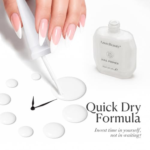 AZUREBEAUTY Warm White Nail Polish - Quick Dry Glossy Finish (18ml)