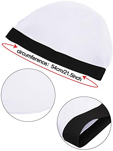 Silky Wave Cap for Men, 6-Pack Elastic Velvet Durags