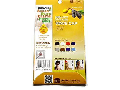 Wave Cap Black 6-Pack | Moisturizing Stocking Cap