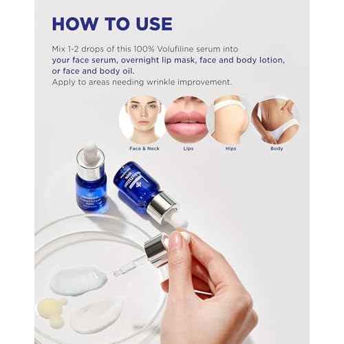 100% Volufiline Ampoules ? Advanced Firming & Lifting Facial Ampoule from France Sederma, Intense Hydration & Skin Rejuvenation for Youthful, Perfect for Layering & DIY, 0.33 fl.oz (10ml) 3 Pack