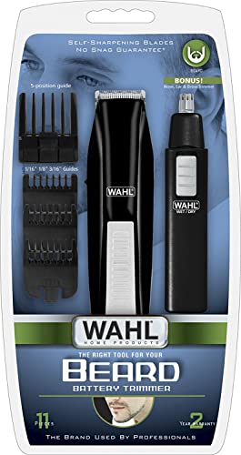 Wahl Cordless Beard Trimmer Kit with Ear, Nose & Brow Trimmer