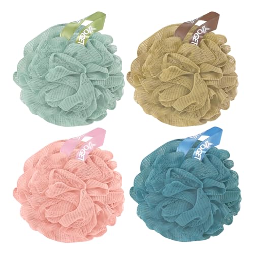 Yoget 4 Pack Shower Loofah Sponge - 60G Bath Exfoliator