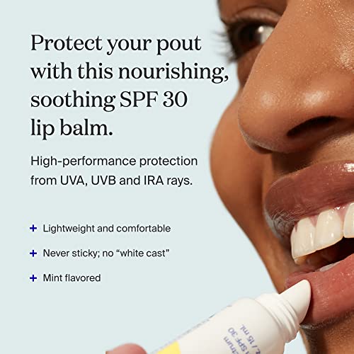 Supergoop! PLAY Lip Balm SPF 30 with Mint - 0.5 fl oz, Pack of 2 - Broad Spectrum SPF Lip Balm with Hydrating Honey, Shea Butter & Sunflower Seed Oil - Great for Active Days