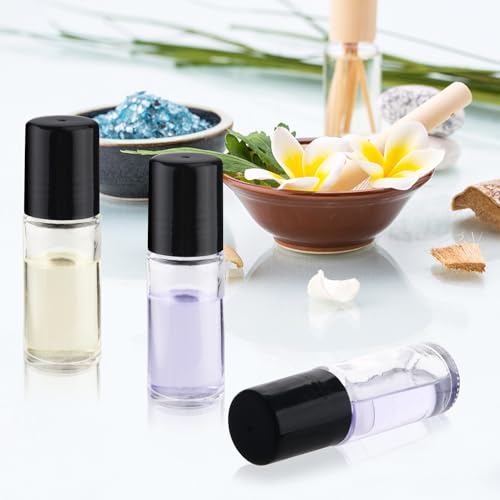30ml Roll-On Bottles - 12 Pack Essential Oil Glass Bottles