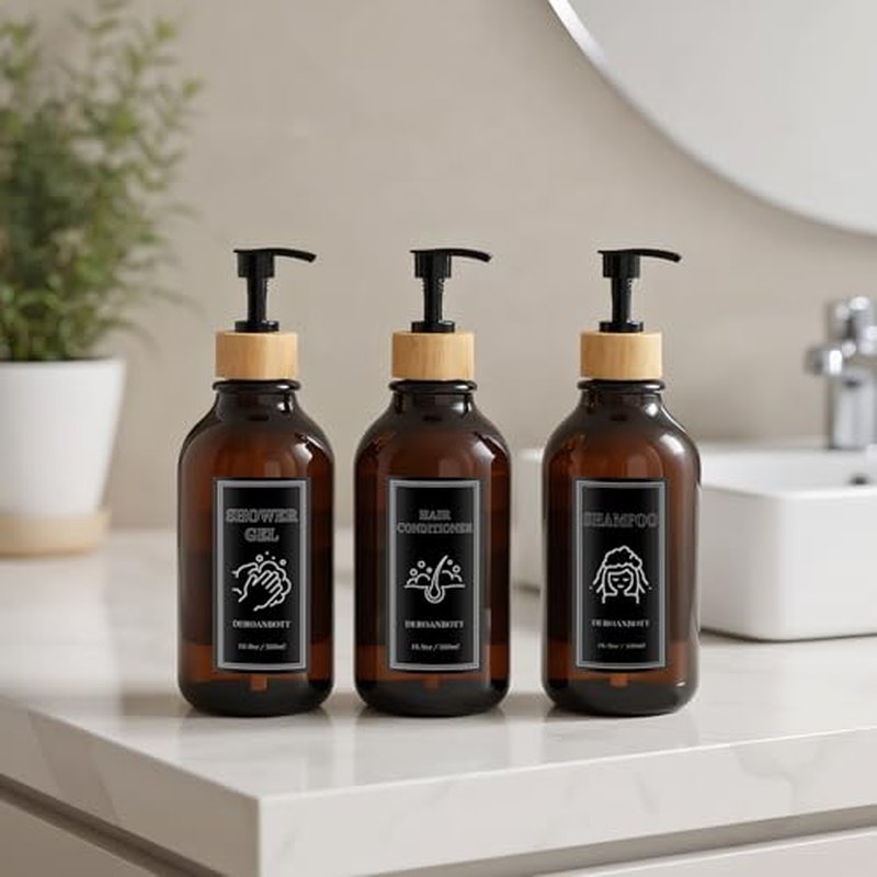 16.9 oz Shampoo & Conditioner Dispenser Pump Bottle