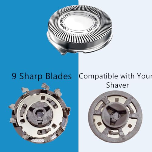 BECHY SH30 Replacement Heads for Series 3000, 2000, 1000 Shavers and S738, Compatible with Philips Norelco Shaver ComfortCut Blades Shaving Heads Like S1560 S3310
