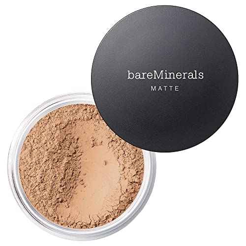 bareMinerals Original Matte Loose Powder Foundation SPF 15, Clean Mineral Powder Face Makeup, Sheer-to-Full Coverage, Reduces Shine, Talc-Free, Non-Comedogenic, Vegan