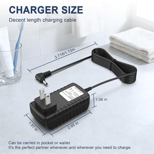 AC Adapter Charger Compatible with Wahl Trimmer 9865 9865-2801 9888-600 9891-100 Power Cord