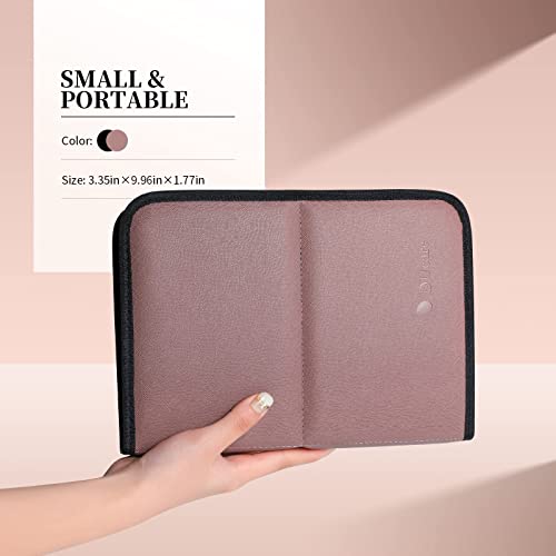 DUcare Makeup Brushes Organizer 30pcs Folding Travel Cases Makeup Brushes Stand-up Cosmetic Bag Artist Storage (only bag)